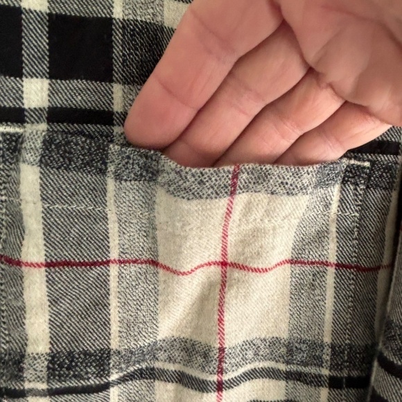 Roots plaid button down soft flannel shirt 100% Cotton size L - Picture 5 of 16